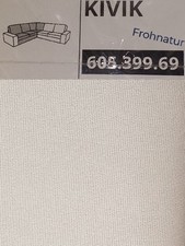 Ikea KIVIK Bezug für Eckelement Tresund hellbeige 605.399.69 NEU Wechselbezug