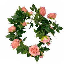 Rosengirlande Altrosa rosa