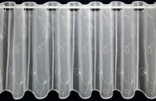 Scheibengardine Bistrogardinen Meterware nach Maß "Schleife" 45/90 cm