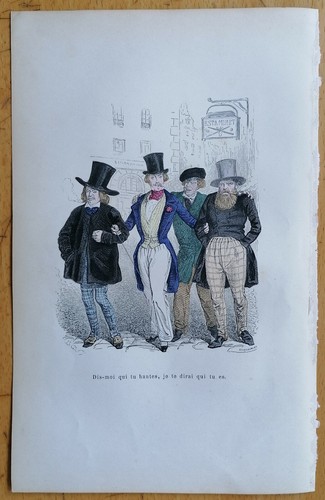 Grandville karikatur koloriert - karikatur,