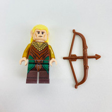 Lego Hobbit Legolas Minifigur aus 79001 mit Bogen LOTR HDR Der Hobbit lor035