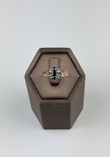 Saphir und Diamant Ring 9 kt