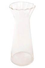 Moderne Glasvase Flaschenform Transparent 20cm Skandinavisch Minimalistisch