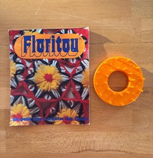 ღ 70er Blumen-Former Kreativ-Set Webrahmen Rund-Webstuhl Kreiswebstuhl vintage