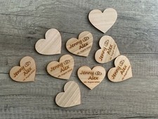 25 Streudeko Holz Herz