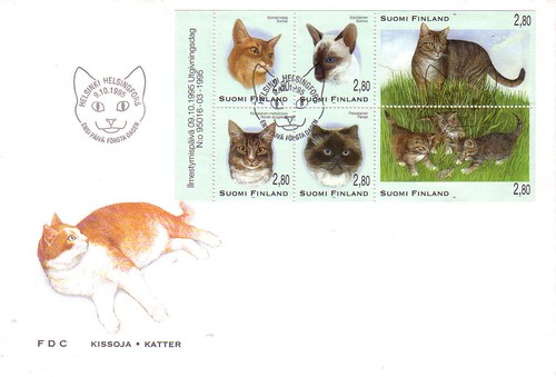 Fdc finnland katzen - finnland,