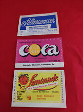 seltene DDR  Getränke Etiketten Gebrüder Oelmann Olbernhau/Sa.