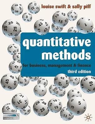 Quantitative methods for - quantitative, methods: