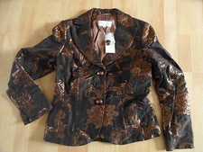 PRESTIGE ELEGANCE edler Blazer im Bluemnmuster Gr. 38 NEU ZC3