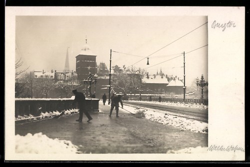 Foto lübeck winterlicher - foto-ak, lübeck,