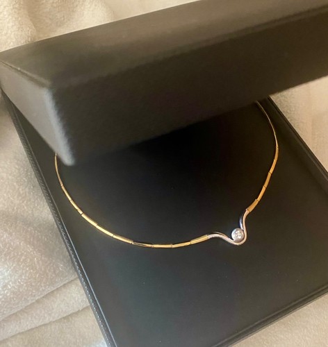 Collier gold 750 mit brillant - collier,