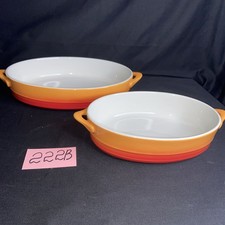 Auflaufform Arzberg Retsch Rot Orange 2 St. L. 26.B.20.L.20.B.15cm. 