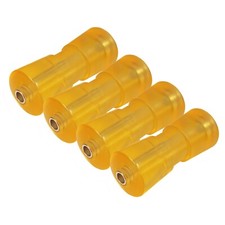 4 Kielrollen massiv 201mm gelb Bootsanhänger 8" Rolle Bootstrailer Trailer Boot