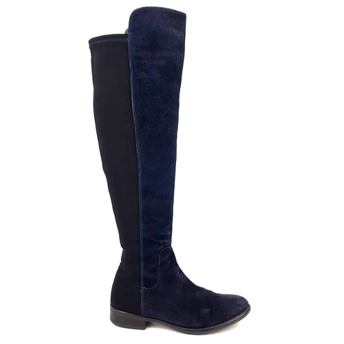 Clarks kniestiefel dunkelblau - clarks,
