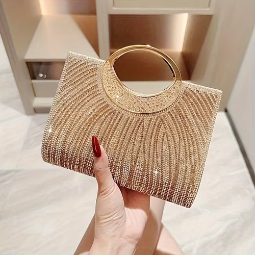 Elegante abendtasche gold mit - elegante,