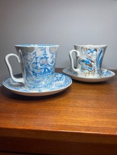 Lomonosov Imperial Porzellan Sankt Petersburg Made in Russia Kaffetassen