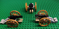 3x Lego Kanone für Burgen, Ritter, Piraten, Schiffe usw.