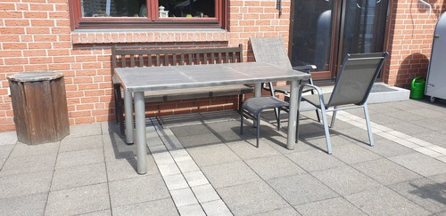 Gartentisch edelstahl eigenbau - gartentisch,