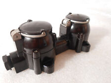 Orig. Bakelit doppel Steckdose Kombi Schuko Aufp.schwarz Feuchtraum Schalter ABL