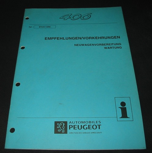 Werkstatthandbuch peugeot 406 - werkstatthandbuch,
