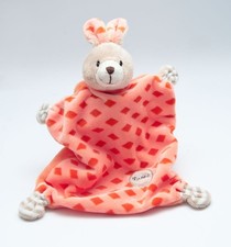 ERGEE  KIK Hase orange Rauten Schmusetuch Schnuffeltuch