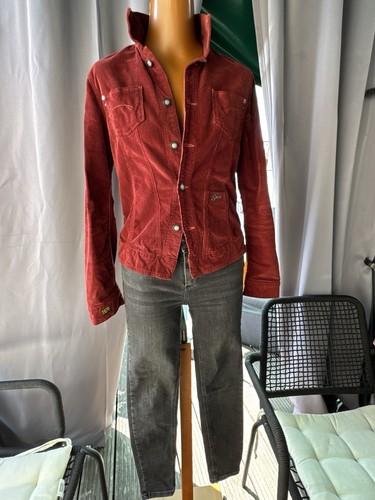 Star jeansjacke damen rot - jeansjacke,
