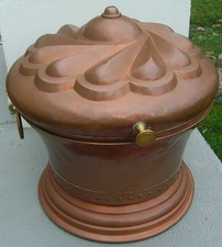 Sehr großer antiker Kupfer Brotkasten Nünberger Brotkasten