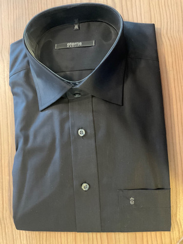 Herrenhemd eterna schwarz - herrenhemd,,