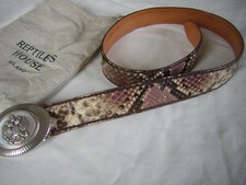 Reptile s House Gürtel 90, Schlangenleder, Python, mit Schnalle, top Zustand
