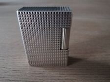 TOP S.T. Dupont Feuerzeug Linie 1 Silver Diamond Head versilbert und ungraviert 