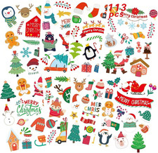 8 Sheets Weihnachts Sticker
