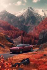 Wandbild: Auto geparkt in der