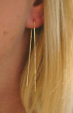 Einzelner Gold Ohrhänger 585 Goldohrring 14 Karat  Gelbgold Ohrstecker