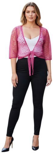 Damen bolero steif - steif, spitze