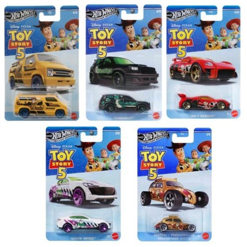 Mattel hot wheels toy story - story, 5