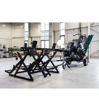 HOLZVERARBEITER Holzspalter Benzin Sägespaltautomat 12T + Stammhebetisch