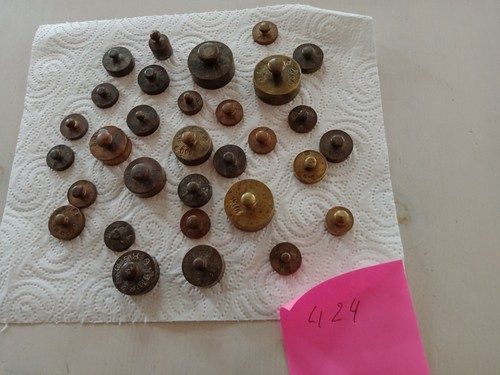 Alte messing gewichte konvolut - alte,