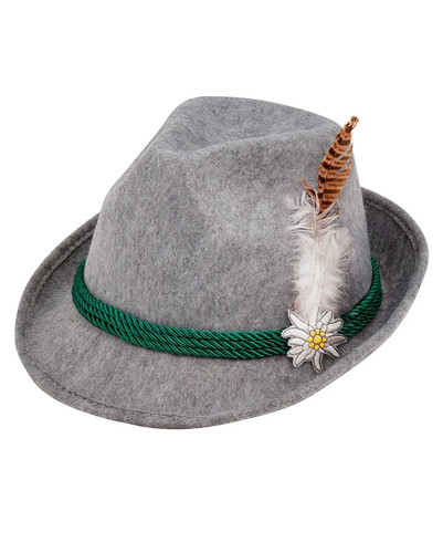 Bayerischer trachtenhut mit - bayerischer,