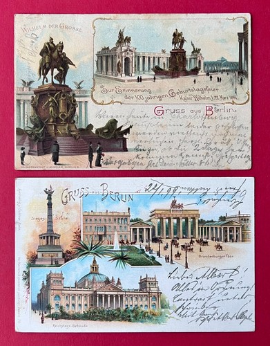 Litho postcard berlin - postcard,