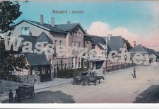 AK ungel. Neuwied - Bahnhof, Kutschen (6712)