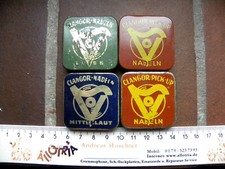 NADELDOSE Grammophon-Schellack-4 Stk. CLANGOR 1 x WERBEDRUCK DECKEL INNENSEITE