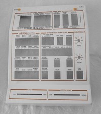 Wersi Bedienfeldblende links Perlmut Weiß  für Spectra, Wega, Gala... gebr.