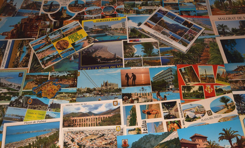 100 spanien ansichtskarten - 100,