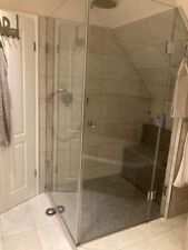 Duschabtrennung Glas. 3 Teile Trennwand 195 x 100 cm - Tür 195 x 76 cm- Ansatz 