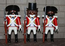 Playmobil Rotröcke " 3 X Soldat " Garde  BRITEN MARINE Engländer vs. Franzosen 