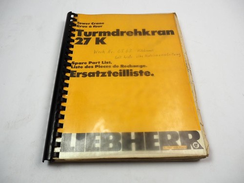 Liebherr 27k turmdrehkran - liebherr,