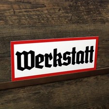 Schild Werkstatt Deko Wegweiser Wehrmacht WK2 WW2 Retro Hinweisschild Warnschild