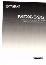 Yamaha  Bedienungsanleitung user manual owners manual  für MDX-595 englisch Copy