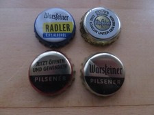 4 verschiedene Kronkorken v. Warsteiner * Bottle Cap * Bier- / Flaschendeckel