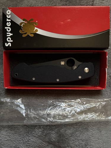 Spyderco military g10 black - spyderco,